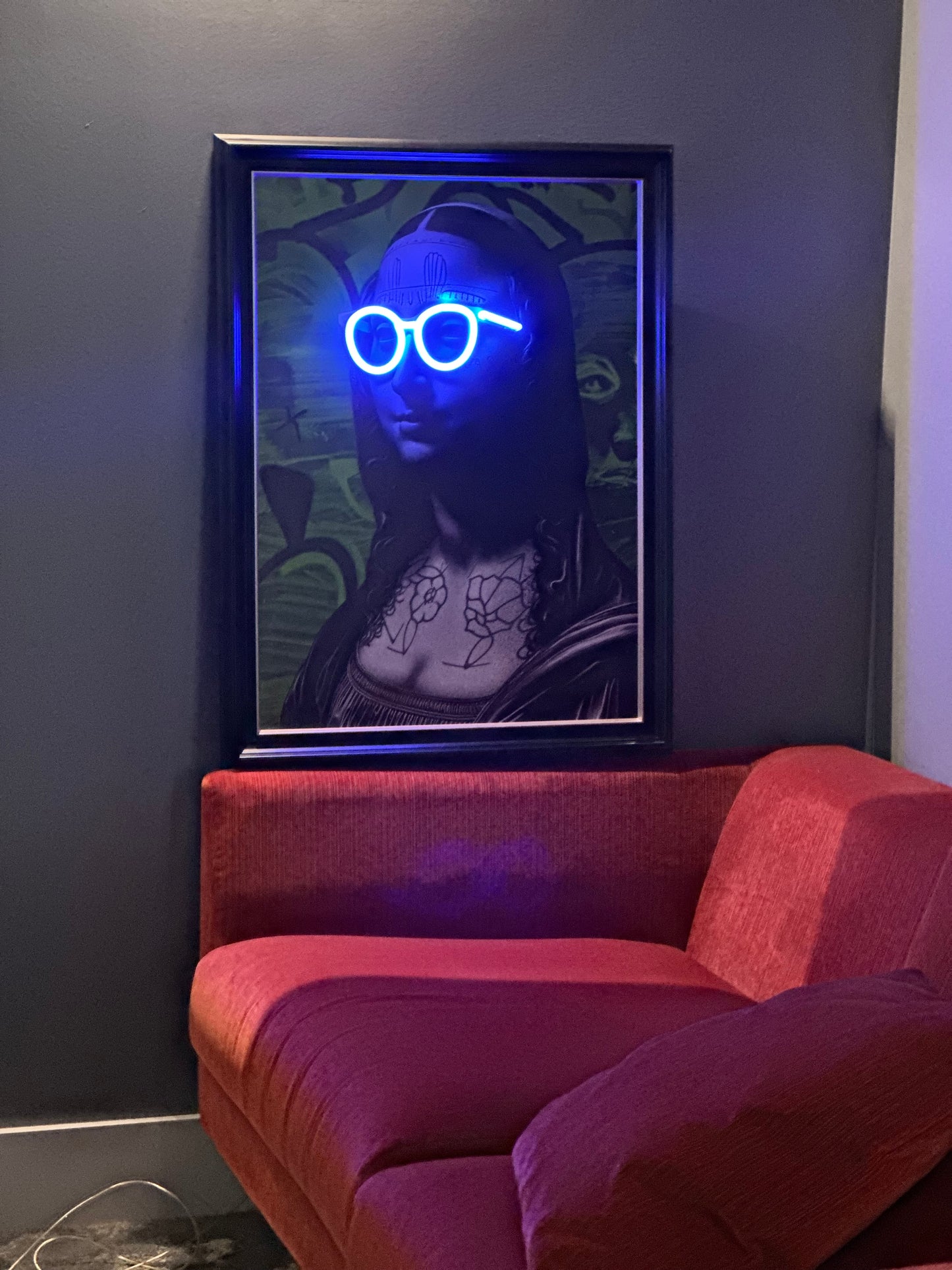 Ink Mona Luminous Artwork - Limited Edition
