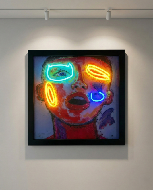 Emotion Mapping — LED/Canvas Hybrid Artwork