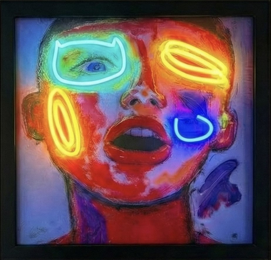 Emotion Mapping — LED/Canvas Hybrid Artwork