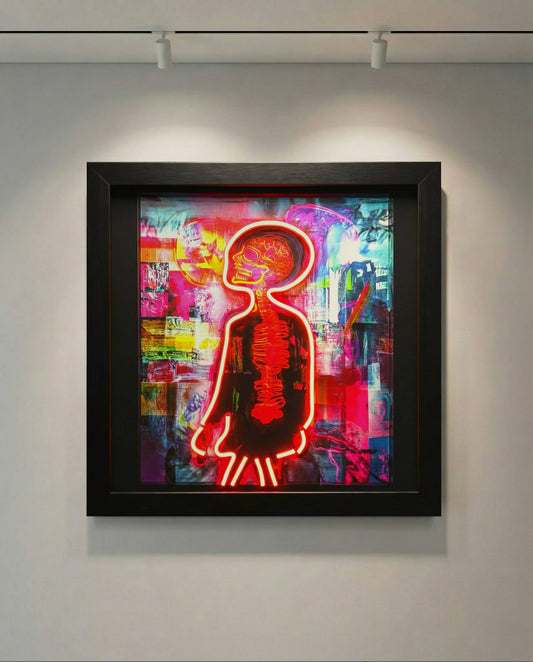 Lost Reality — LED/Canvas Hybrid Artwork